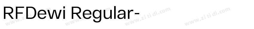 RFDewi Regular字体转换